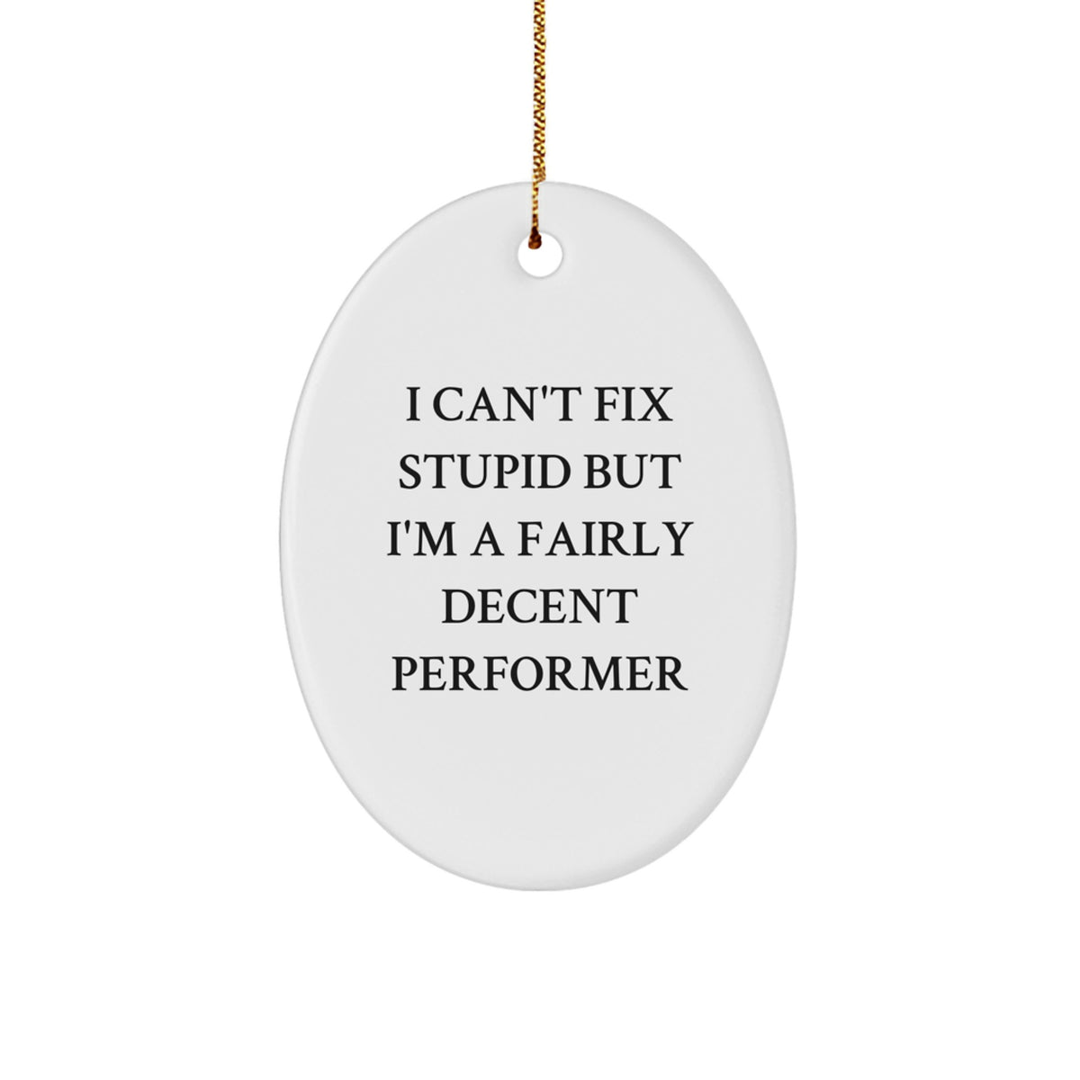 Performer Oval Ornament for Coworkers Idea Christmas Gift - Image 1