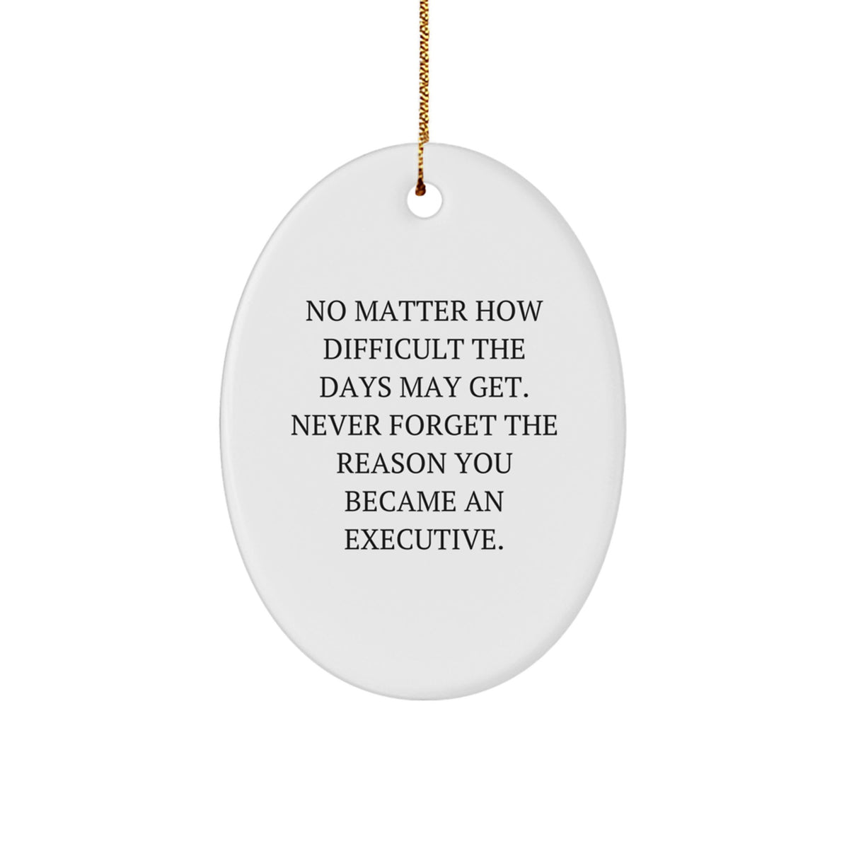 Executive Christmas Ornament Idea for Coworkers Motivational Gift - Image 1