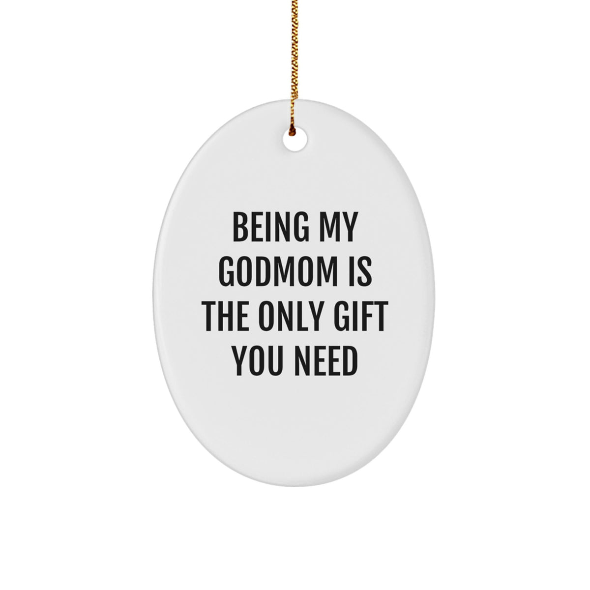Playful Godmom Christmas Ornament Gift for Friends - Novelty Keepsake - Image 1
