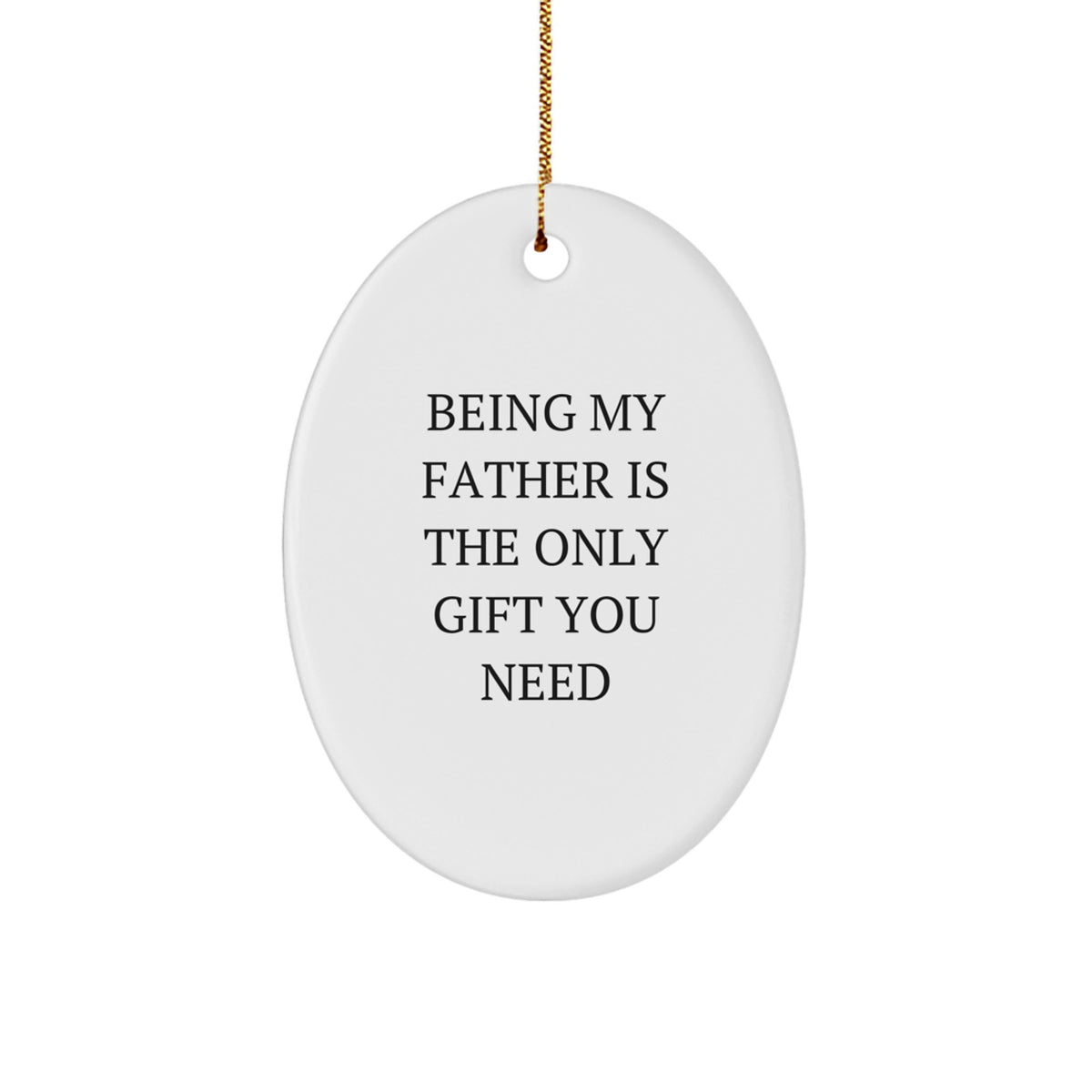 Father Keepsake Heartfelt Bright Christmas Ornament for Him Gift - Image 1