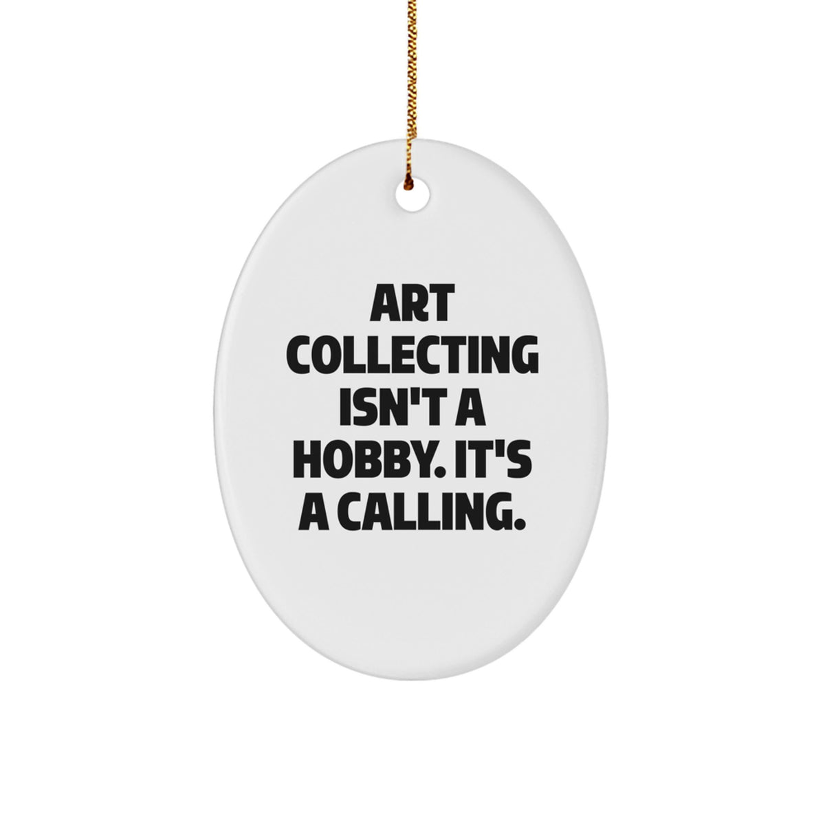 Christmas Gift Art Collecting Calling Oval Ornament for Teens - Holiday - Image 1