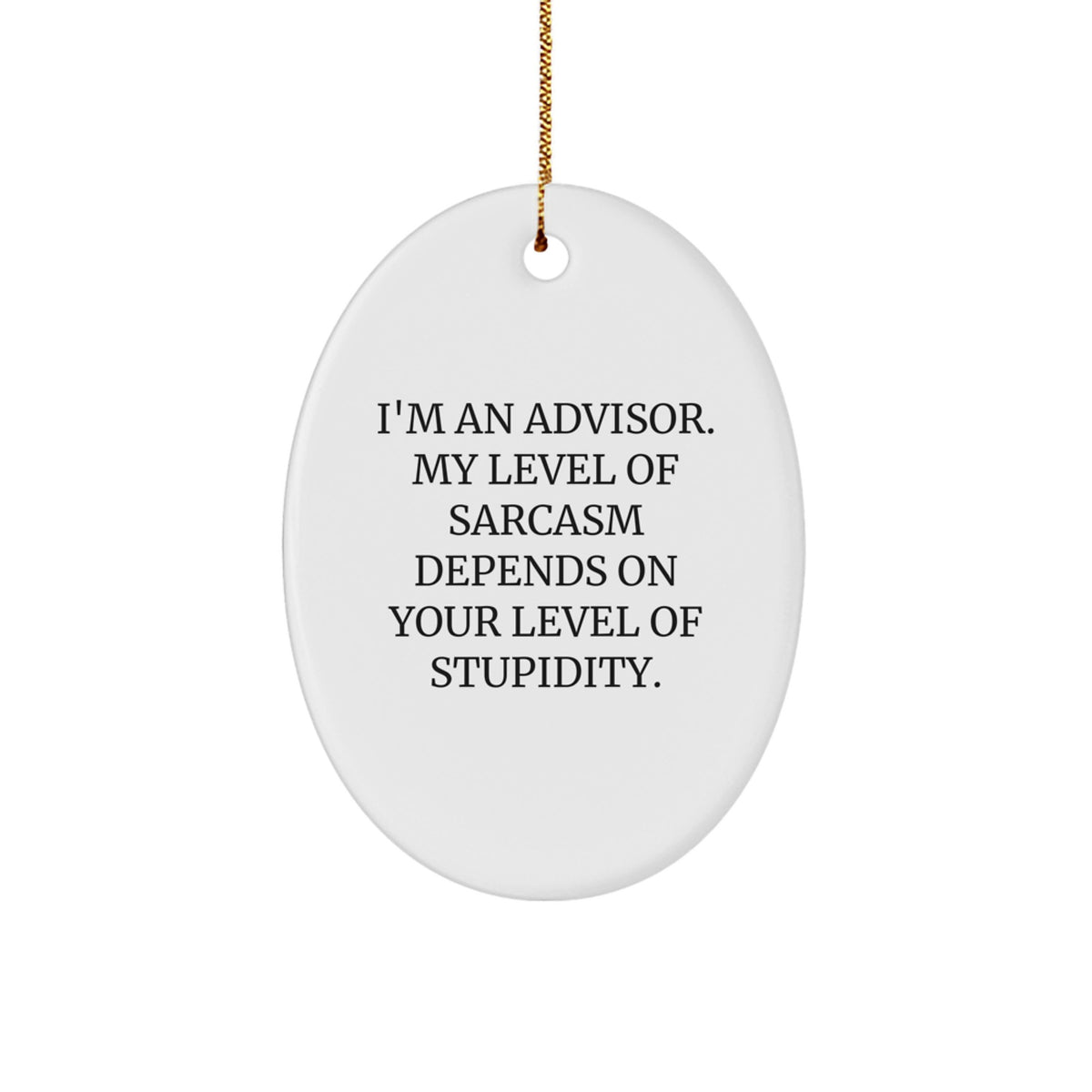 Favorite Advisor Christmas Ornament for Happy Kids Gift – I'm an Advisor - Image 1