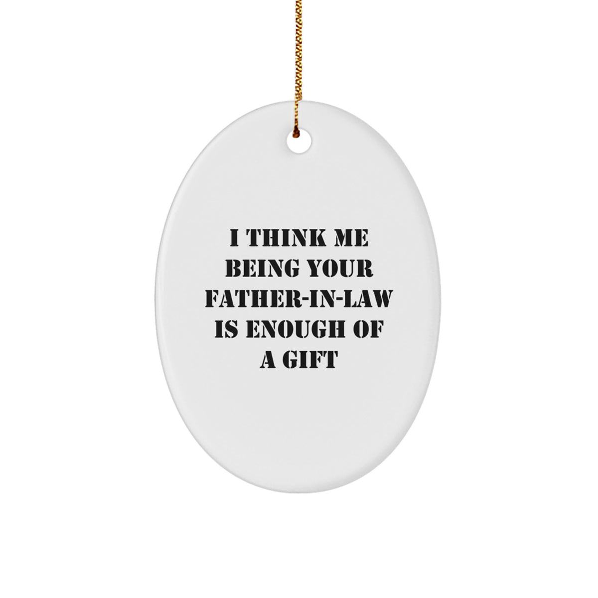 Father-in-law Keepsake Christmas Ornament for Him Gift - Image 1