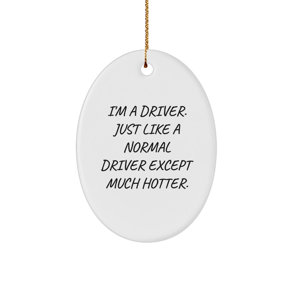 Bold Driver Keepsake Premium Holiday Christmas Ornament for Him Gift - Image 1