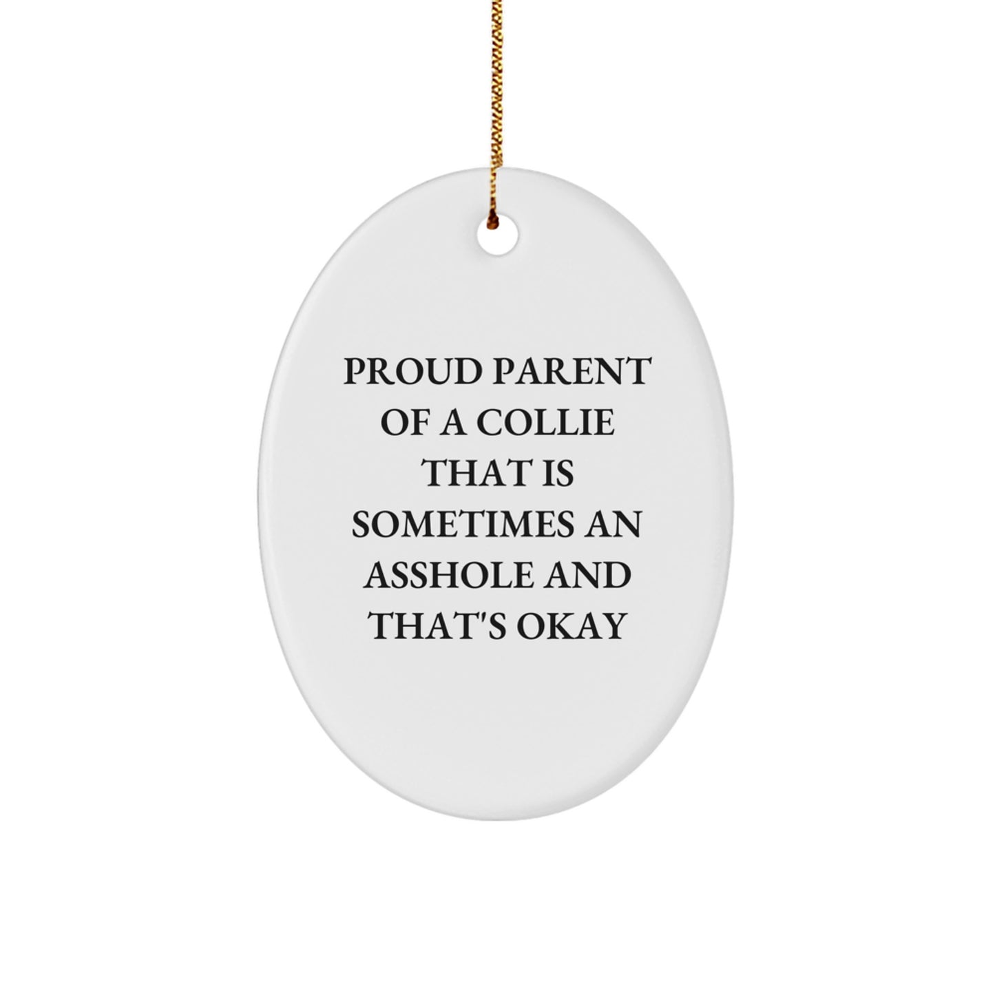 Collie Dad Christmas Ornament Keepsake for Him Gift - Image 1