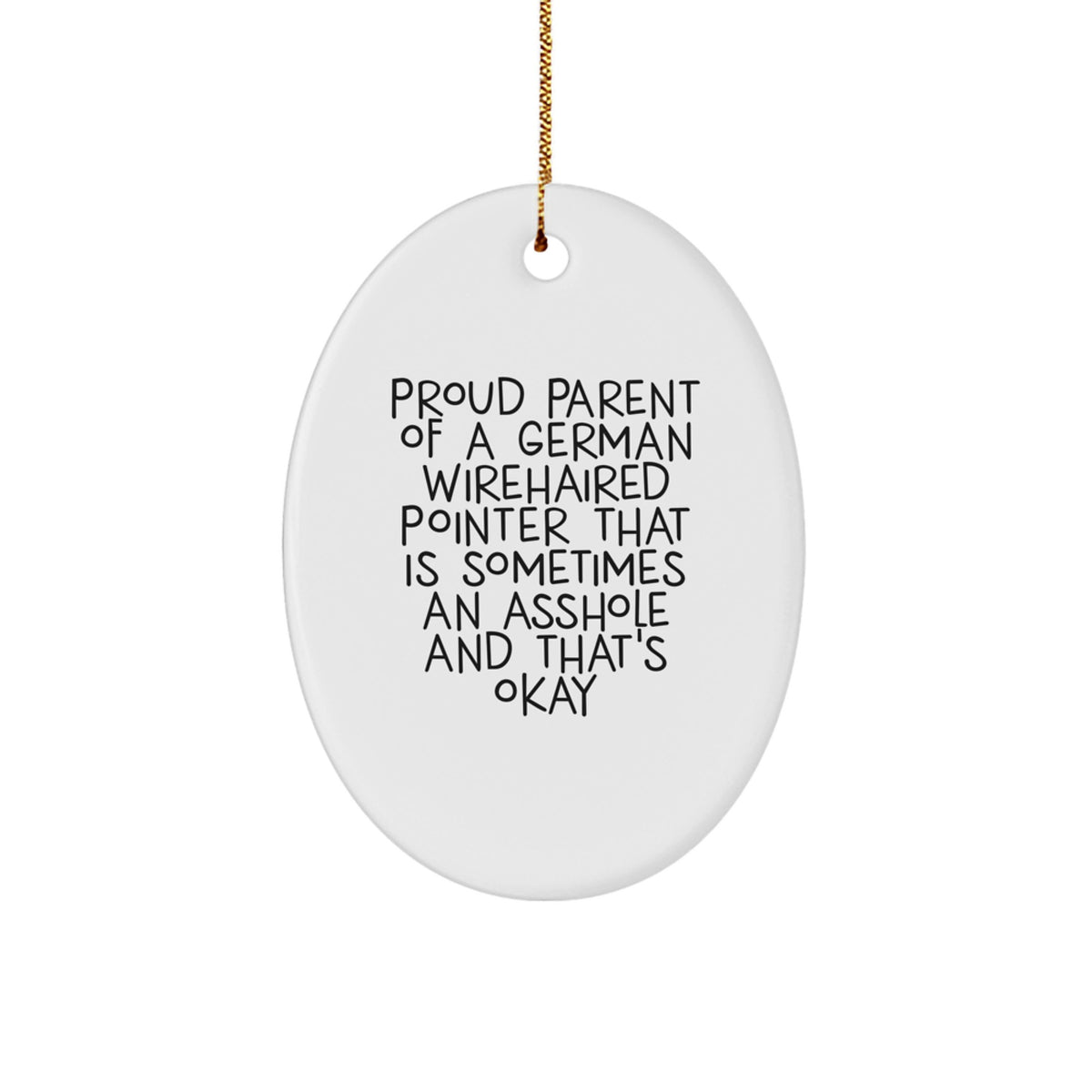 Christmas Unique Gift for Her German Wirehaired Pointer Ornament, Present - Image 1