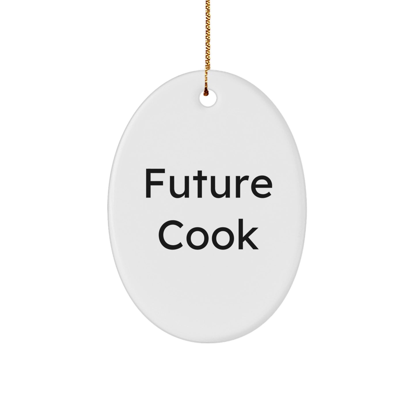 Funny Christmas Unique Gifts for Future Cooks, Oval Ornament, Inspirational Quotes, Oval Shaped, Oval Decor, Cook Enthusiast, Cook Lover, Gift Ideas - Image 1
