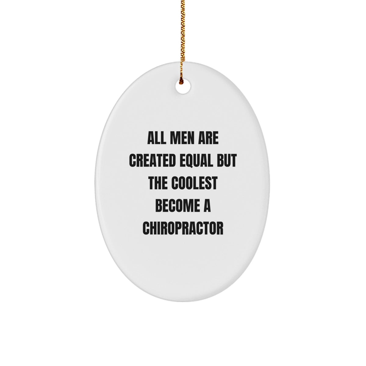 Funny Chiropractor Christmas Ornament for Friends Novelty Gift - Image 1