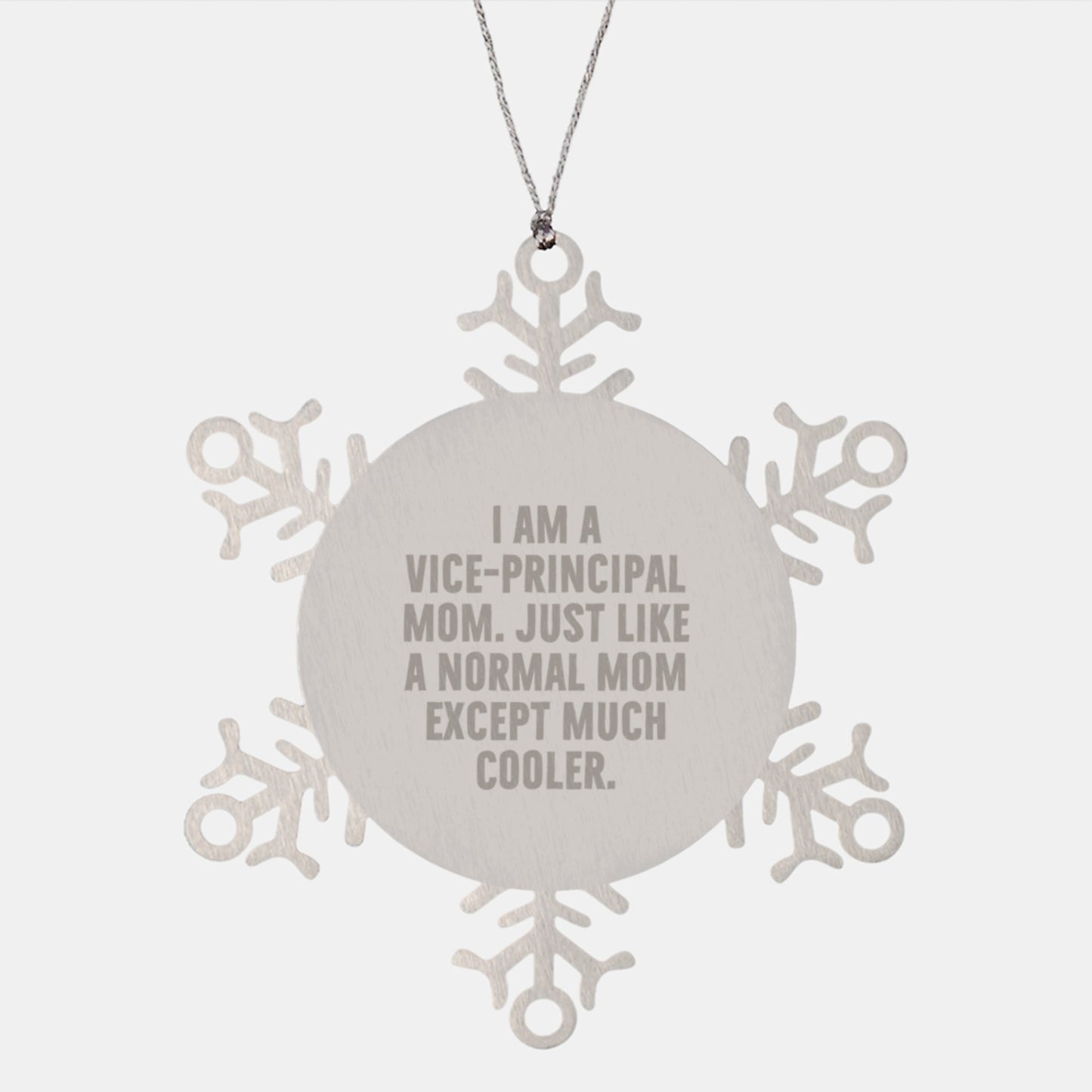 Vice-principal Mom Gifts, Vice-principal Snowflake Ornament, Funny Quote, Christmas Unique Gifts from Friends, Gifts for Vice-principal - Image 1