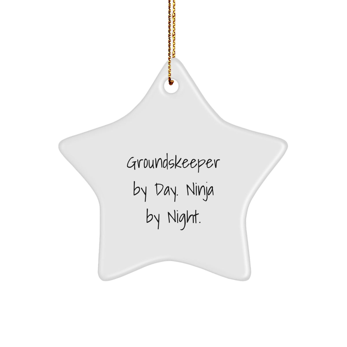 groundskeeper Star Ornament for Family Treasure Christmas Unique Gift - Image 1