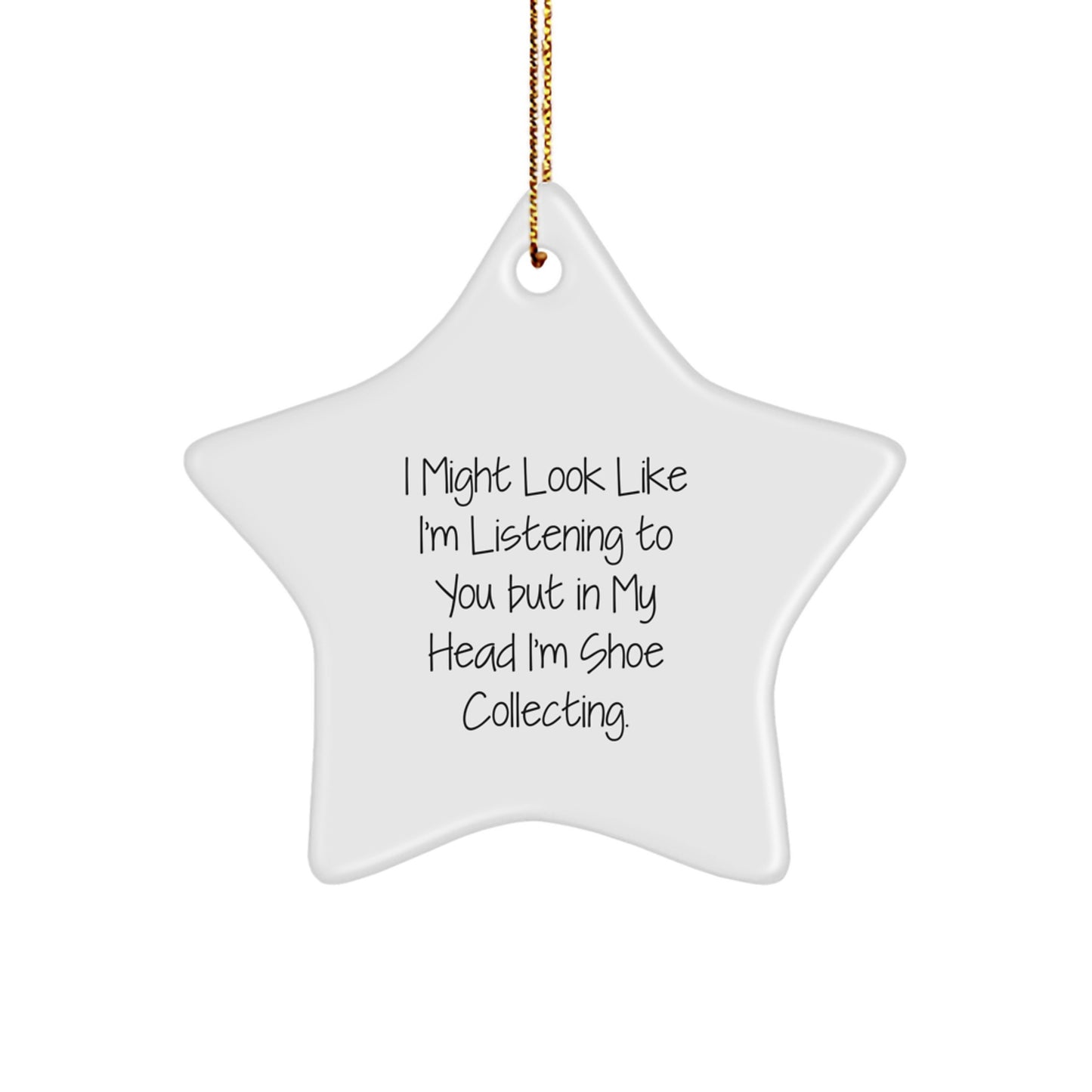 Funny Shoe Collecting Star Ornament for Men Christmas Unique Gifts from Friends - Image 1