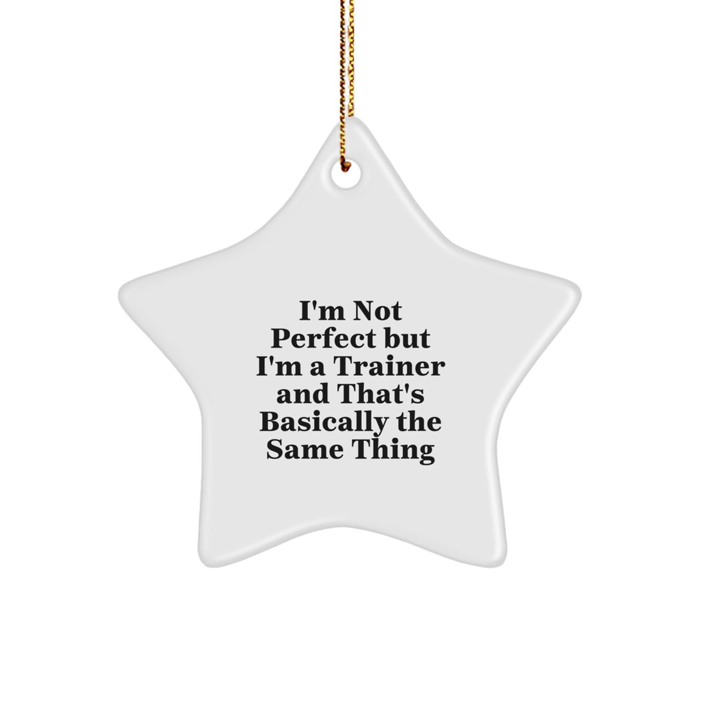 Funny Trainer Gifts from Friends for Christmas Unique Star Ornaments - Image 1