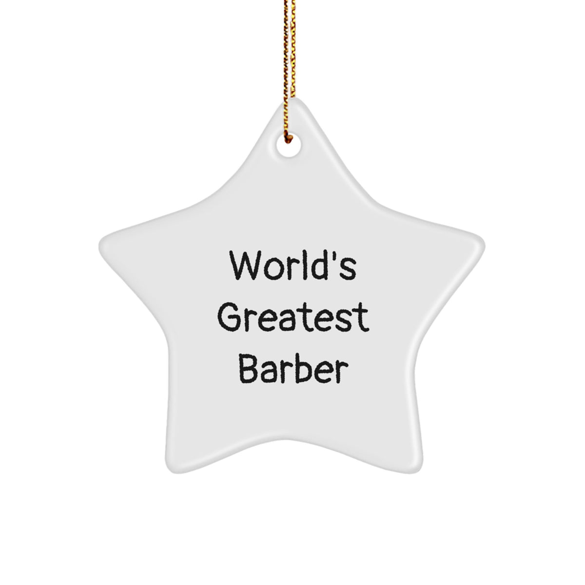 Barber Keepsake Christmas Ornament for Him Gift World's Greatest Barber - Image 1