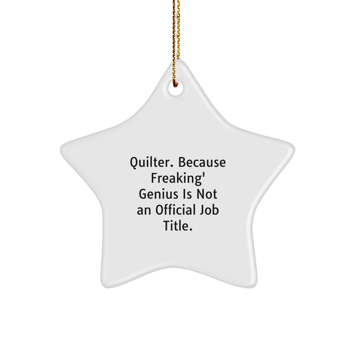 Christmas Gift for Her Quilter Star Ornament Present Bright Keepsake - Image 1