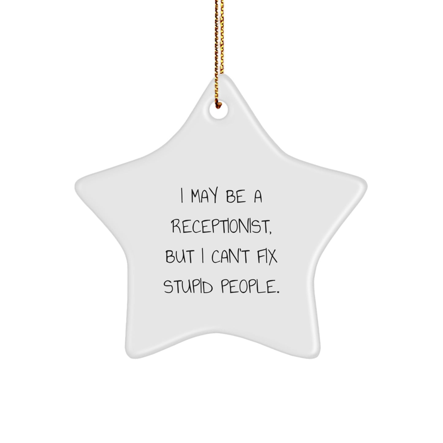 Funny Star Ornament Gifts from Coworkers for Receptionist Men Women Friends Family - Image 1
