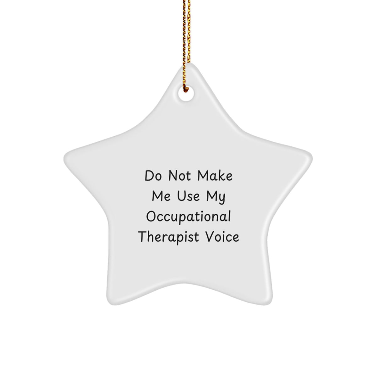Christmas Gift for Her Occupational Therapist Star Ornament Present - Image 1