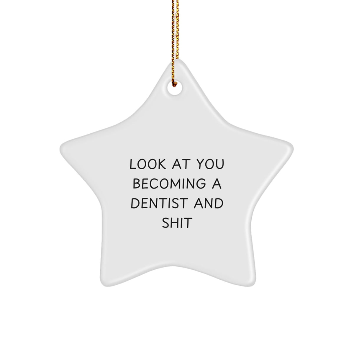 Dentist Keepsake Christmas Ornament for Him Gift – Celebrate Success - Image 1