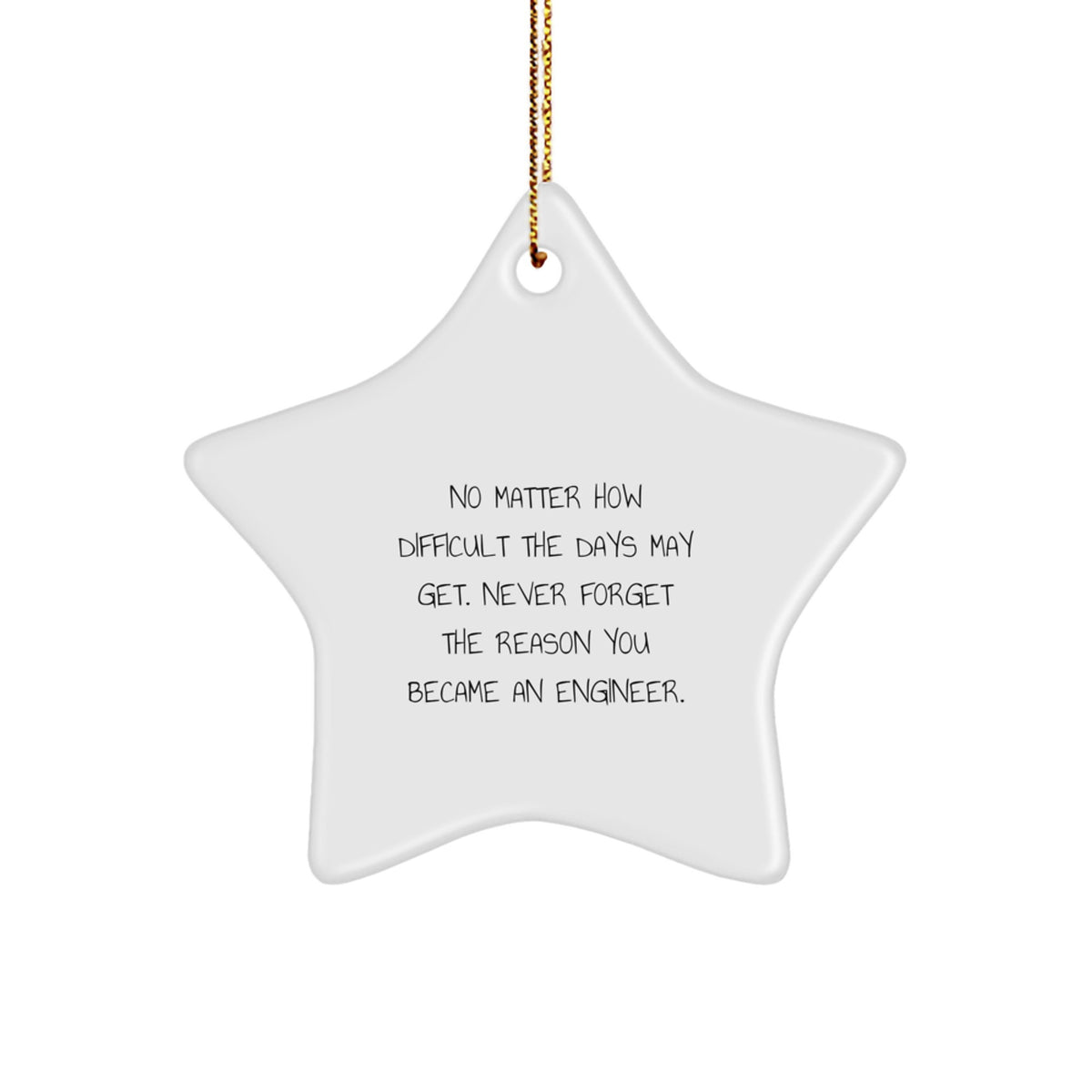 Motivational Engineer Christmas Ornament Essential for Neighbors Gift - Image 1