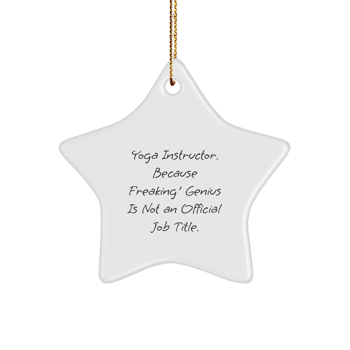 Christmas Gift for Her Yoga Instructor Star Ornament Present - Image 1