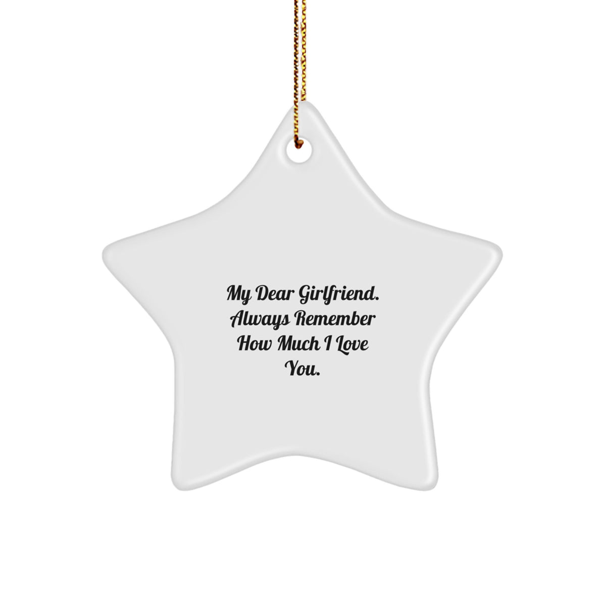 Sweetheart Christmas Ornament Gift for Him Remember How Much I Love You - Image 1