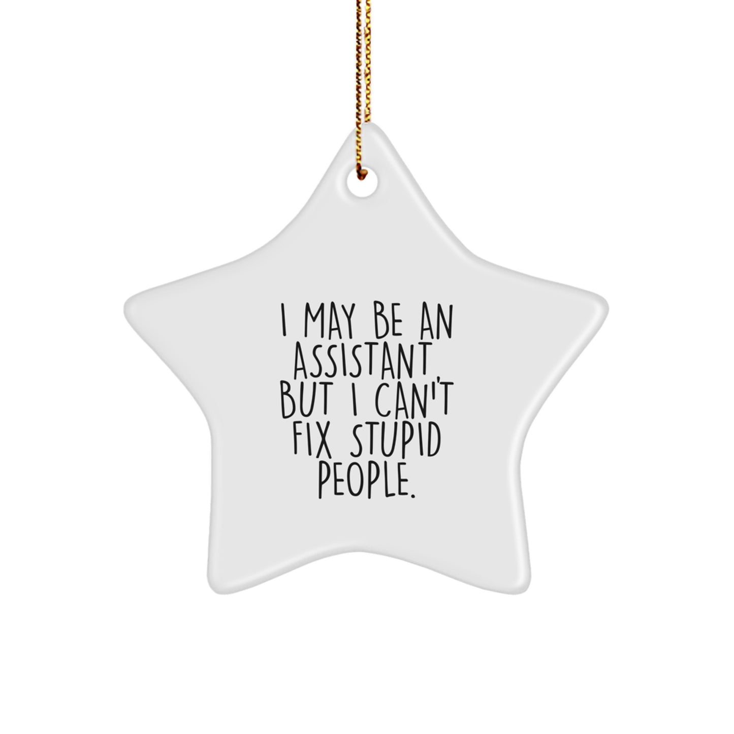 Funny Star Ornament Gifts from Friends for Assistants on Christmas - Image 1