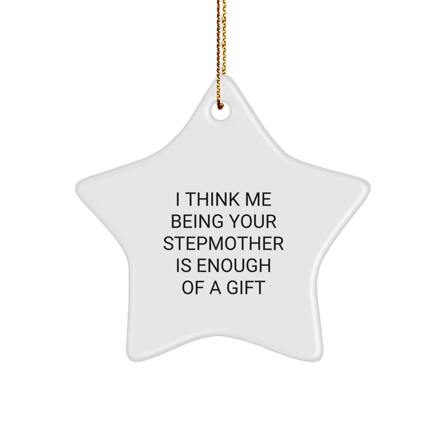 Funny Stepmother Gifts from Men to Women Stepmother Star Ornament for Christmas Unique Gifts - Image 1
