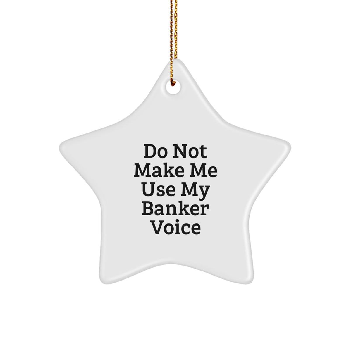 Funny Banker Star Ornament Gifts from Men to Friends for Christmas Unique - Image 1