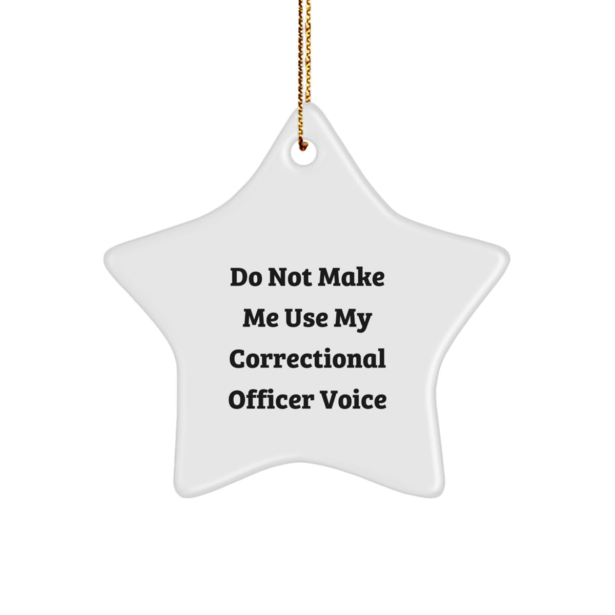 Sassy Correctional Officer Christmas Ornament Gift for Neighbors - Image 1