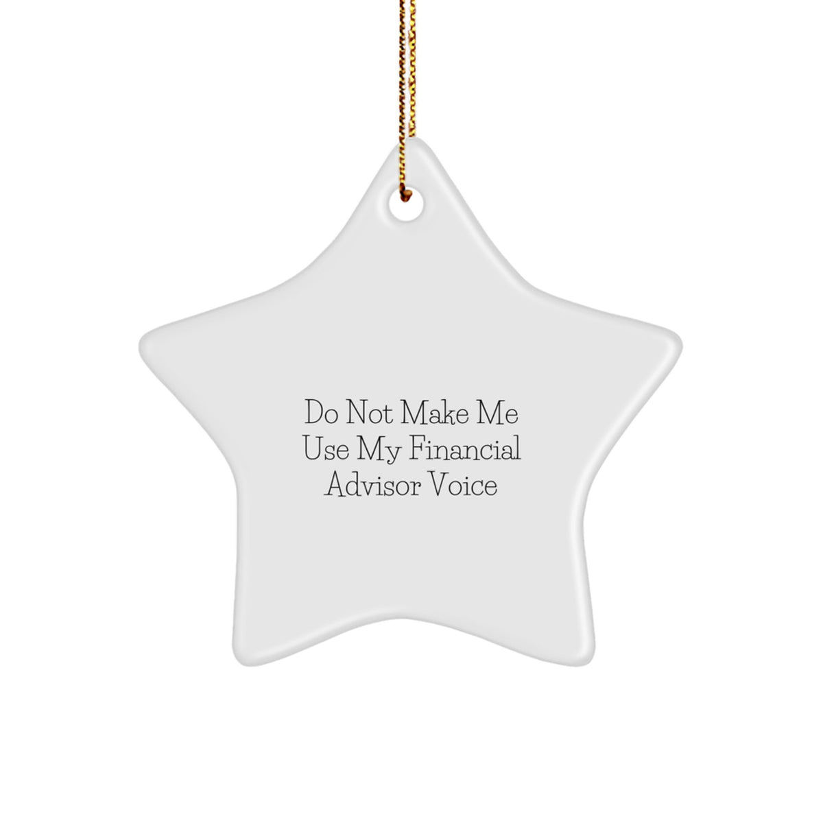Financial Advisor Star Ornament for Kids Favorite Bright Christmas Gift - Image 1
