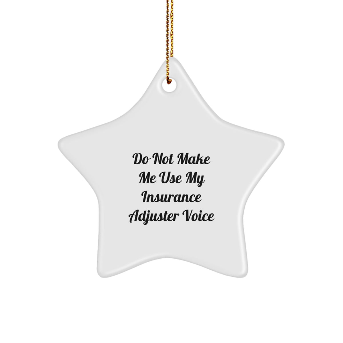 Insurance Adjuster Keepsake Christmas Ornament for Him Personal Gift - Image 1