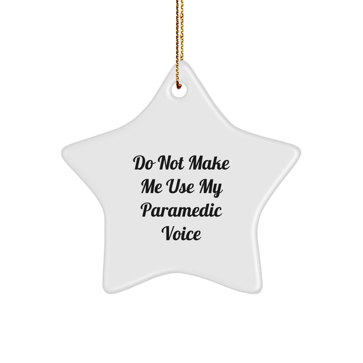 Paramedic Star Ornament Idea for Coworkers Christmas Gift - Image 1