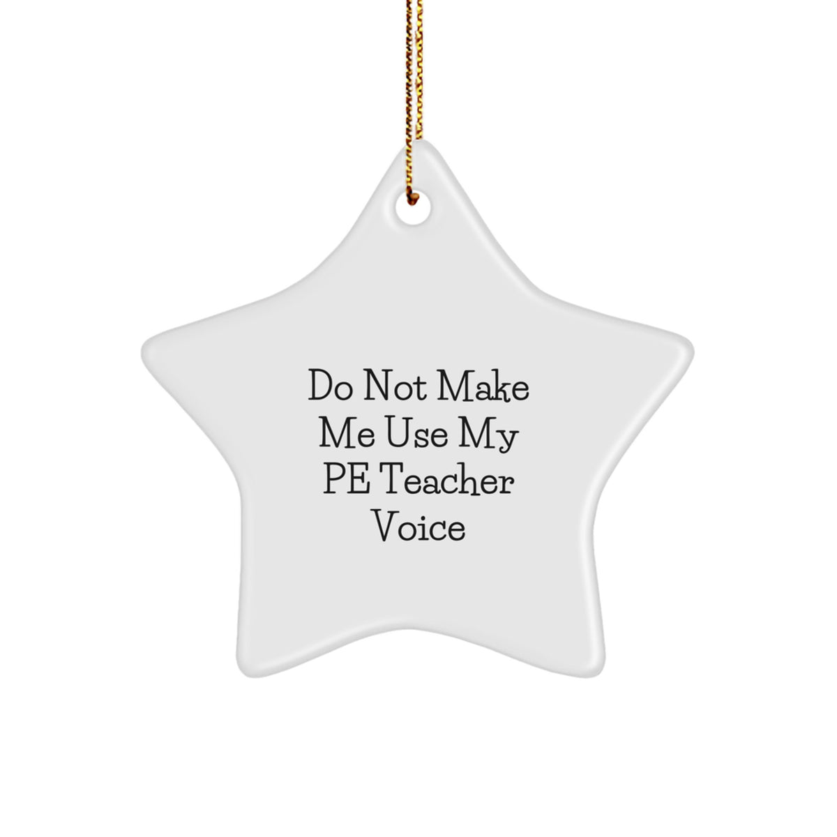 PE Teacher Keepsake Christmas Ornament for Him Gift - Holiday Cheer Tree - Image 1