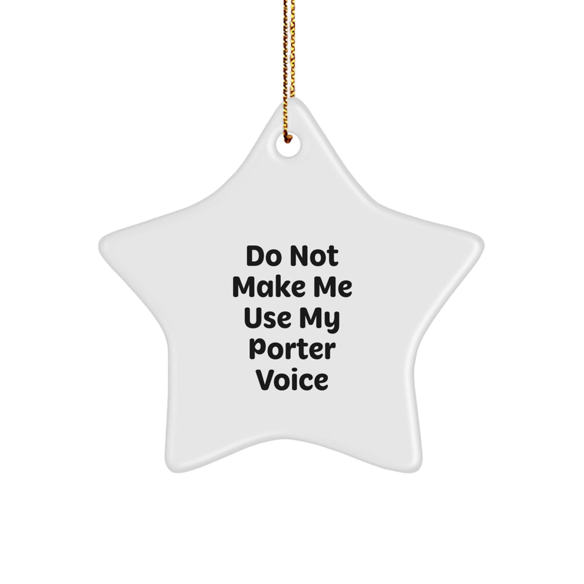 Christmas Ornament Gift Surprise Family with This Funny Porter Keepsake - Image 1