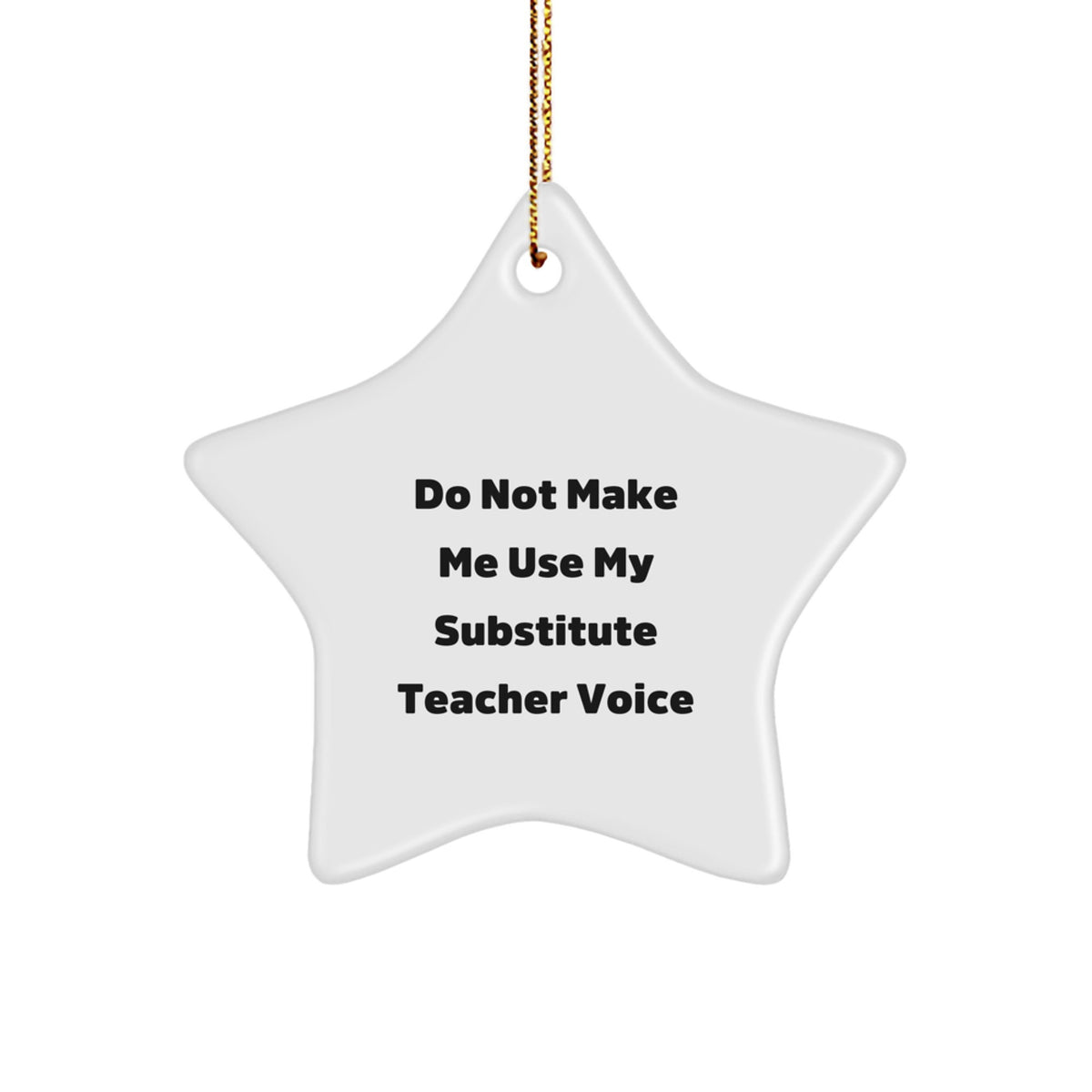Christmas Gift for Her Substitute Teacher Star Ornament Present - Image 1