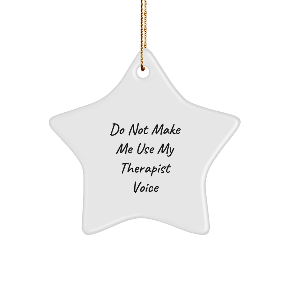 Christmas Gift for Her Therapist Star Ornament Present - Image 1