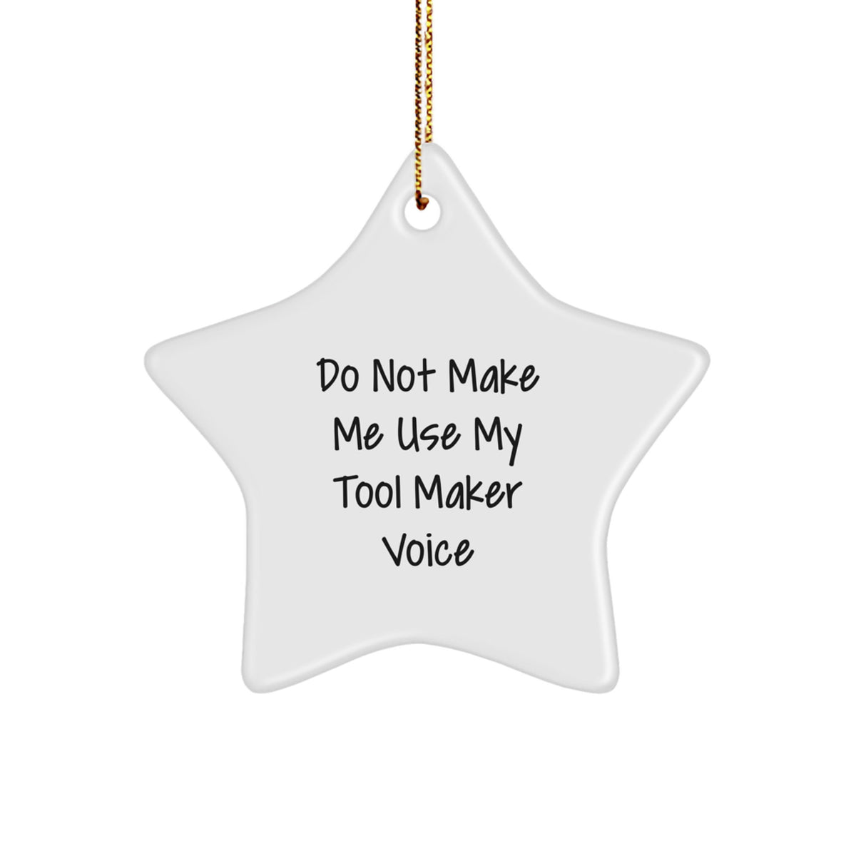 Tool Maker Star Ornament Bright Idea for Coworkers Christmas Unique Gift - Image 1