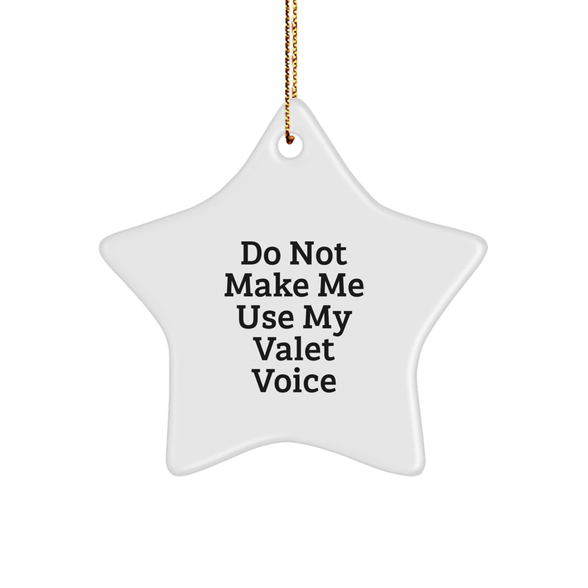 Christmas Gift for Teens Surprise Valet White Bright Star Ornament - Image 1
