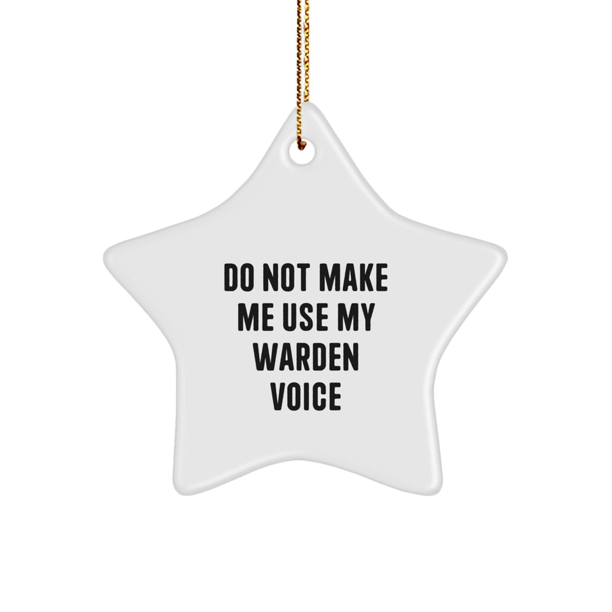 Warden Star Ornament Idea for Coworkers Christmas Gift - Image 1