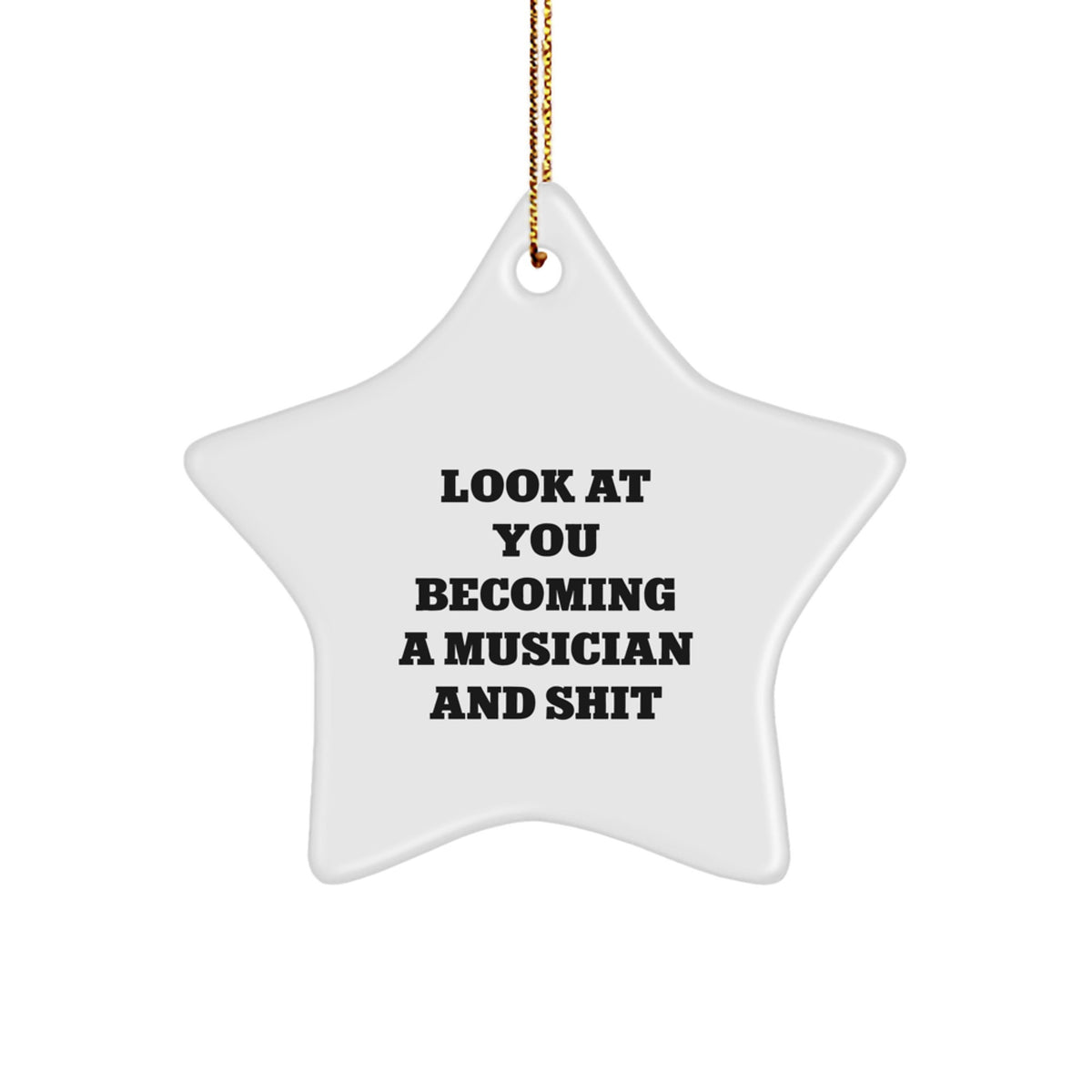 Novelty Musician Christmas Ornament Gift for Friends - Image 1
