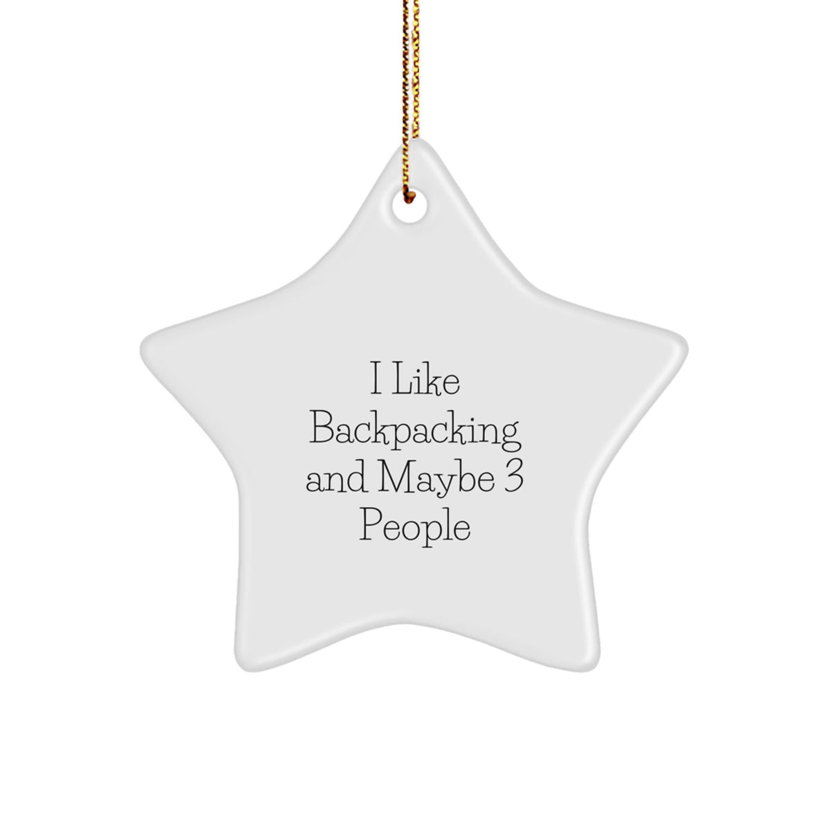 Backpacking Star Ornament Favorite for Kids Christmas Gift - Image 1