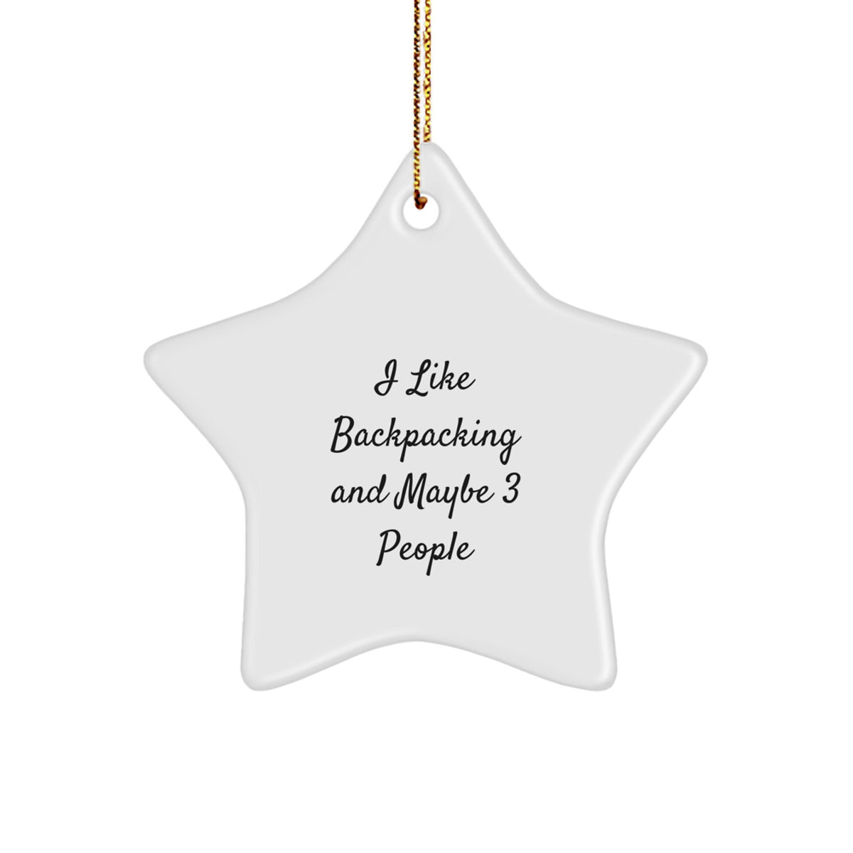 Backpacking Star Ornament Idea for Coworkers Christmas Gift - Image 1