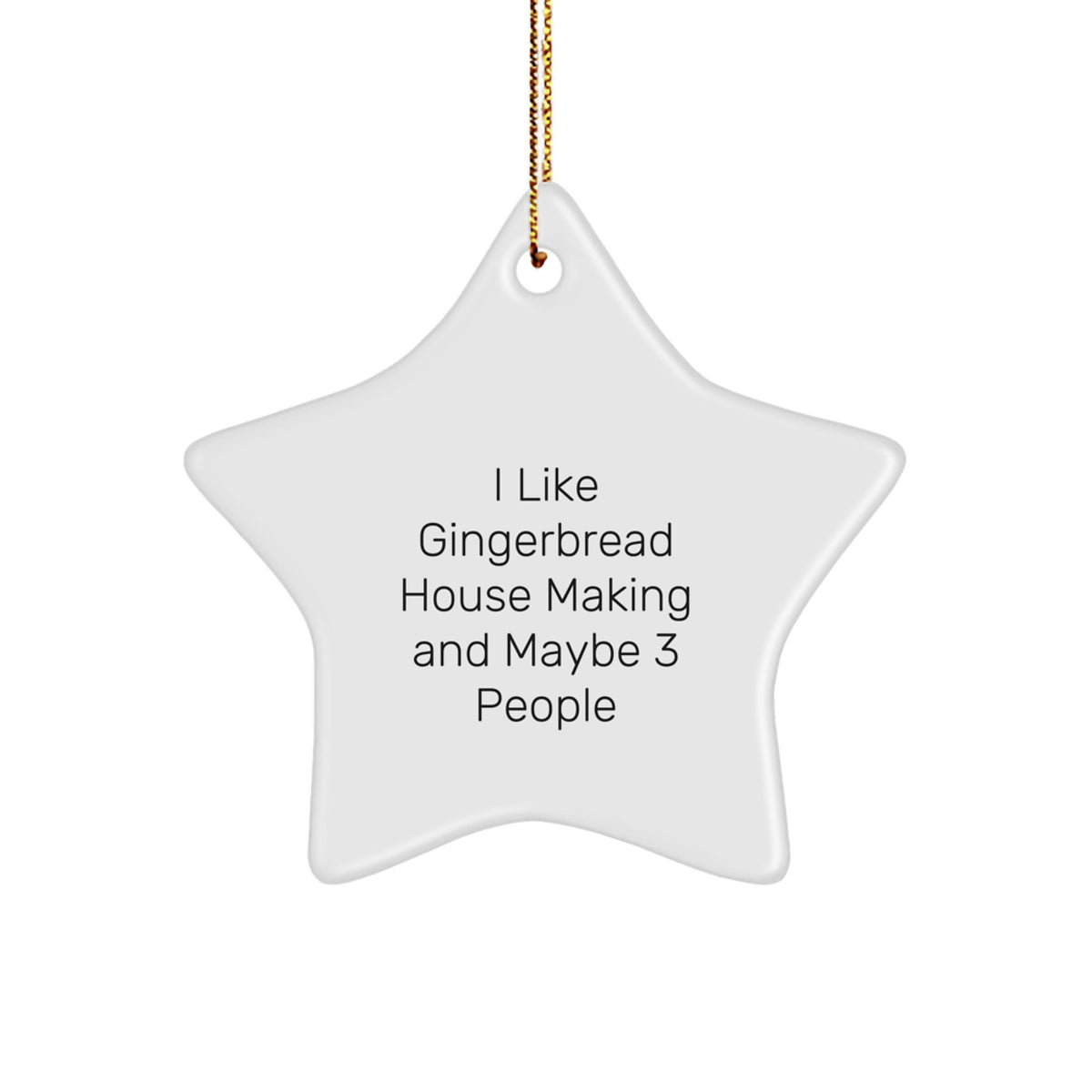 Christmas Gift Whimsical Gingerbread House Ornament for Teens - I Like - Image 1