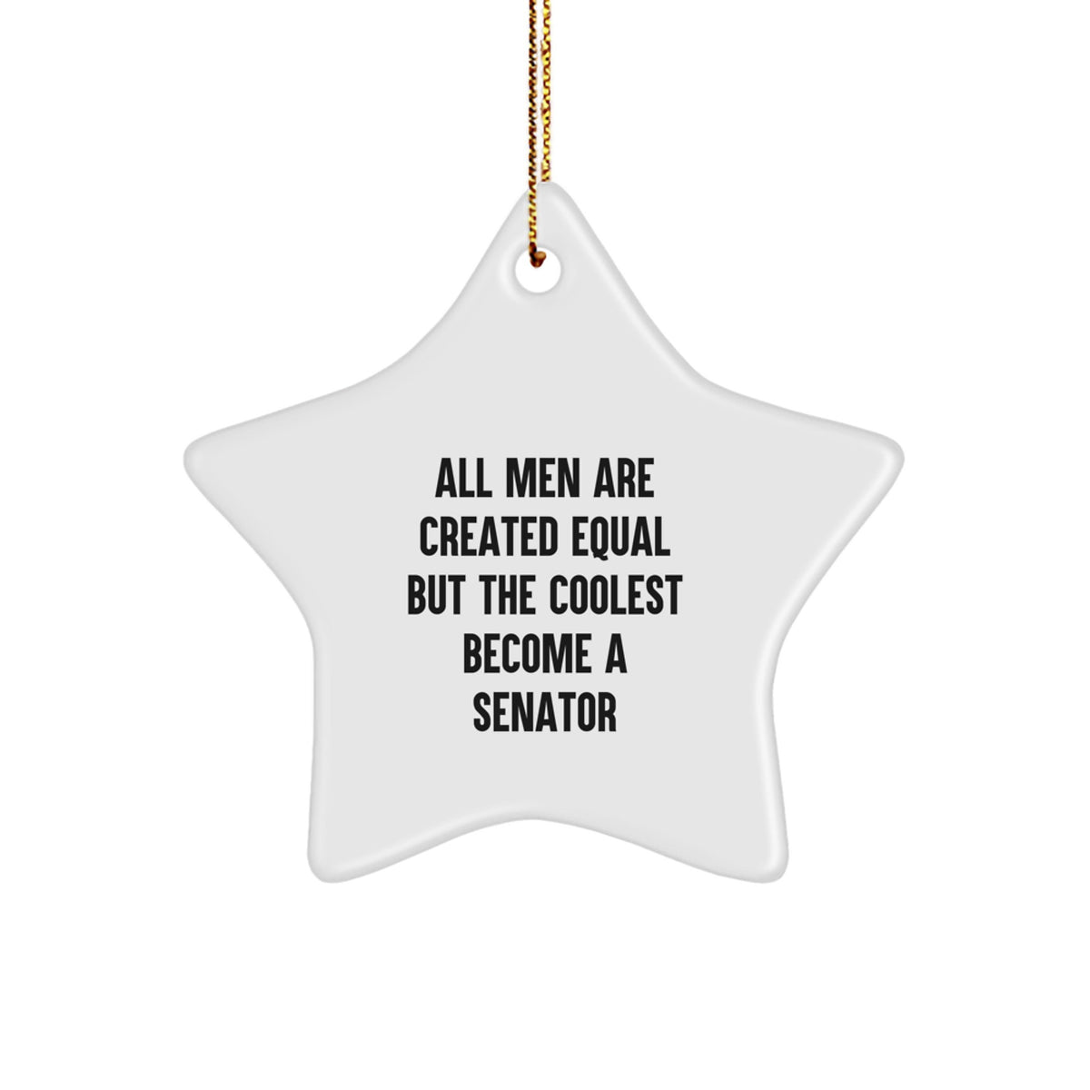Christmas Unique Gift Senator Star Ornament for Her Present Coolest - Image 1