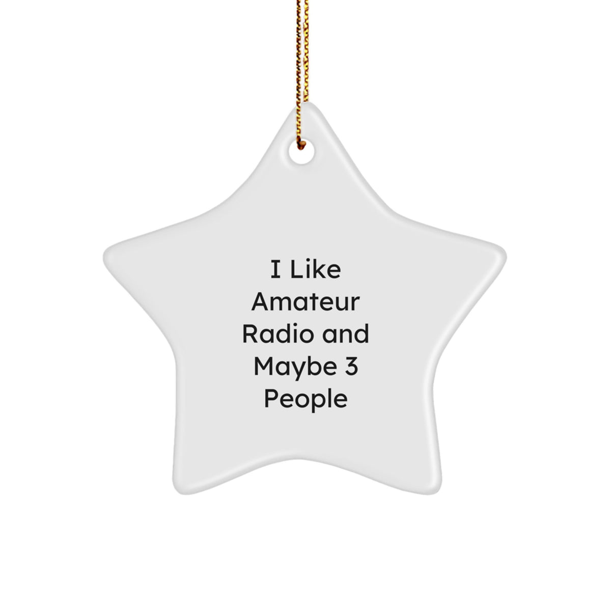 Christmas Gift Amateur Radio Star Ornament - Delight Him With A Quirky - Image 1