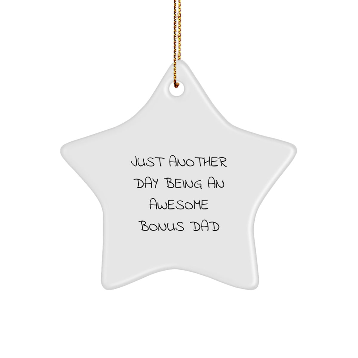 Favorite Bonus Dad Christmas Ornament for a Sibling Gift - Image 1