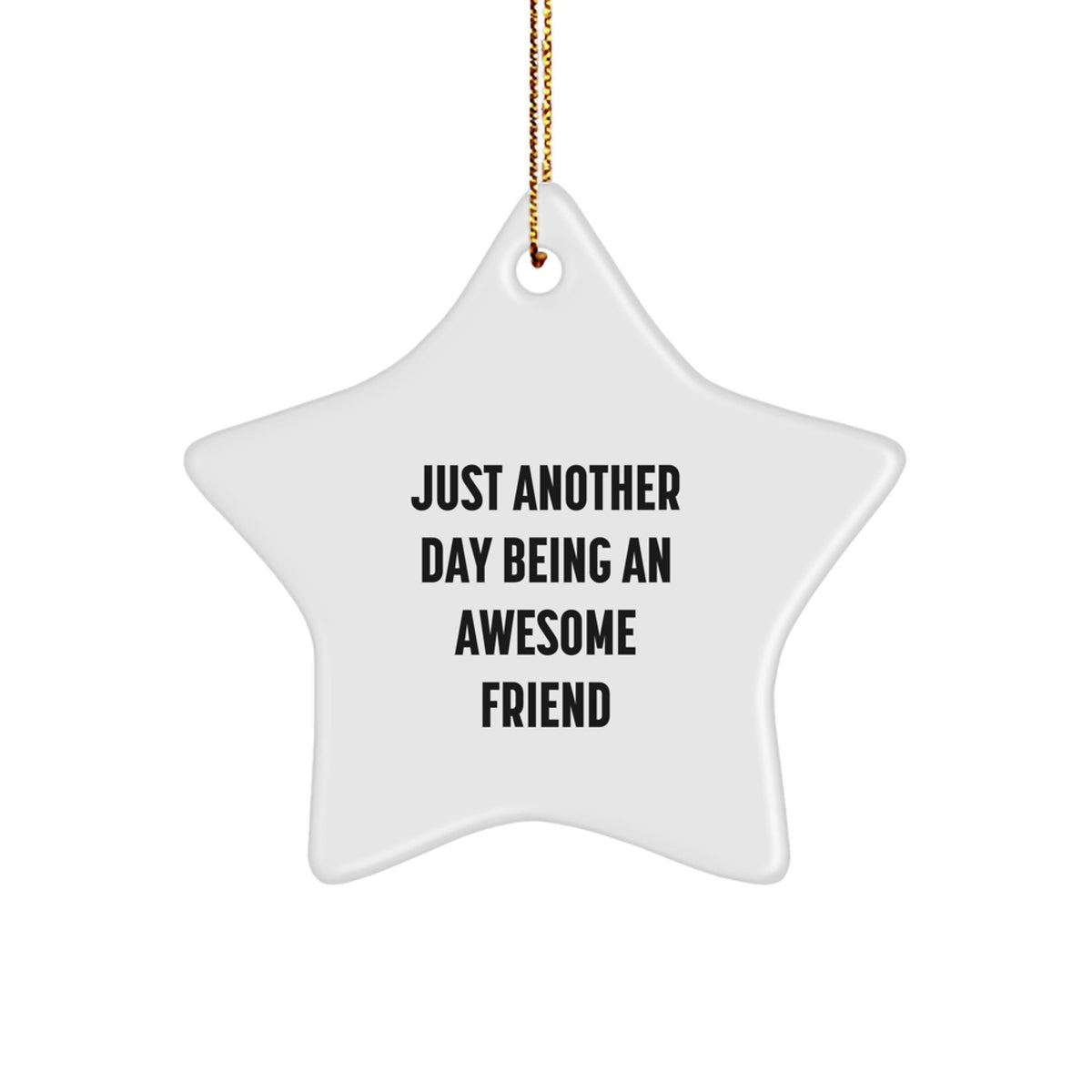 Friend Keepsake Star Bright Holiday Christmas Ornament for Him Gift - Image 1