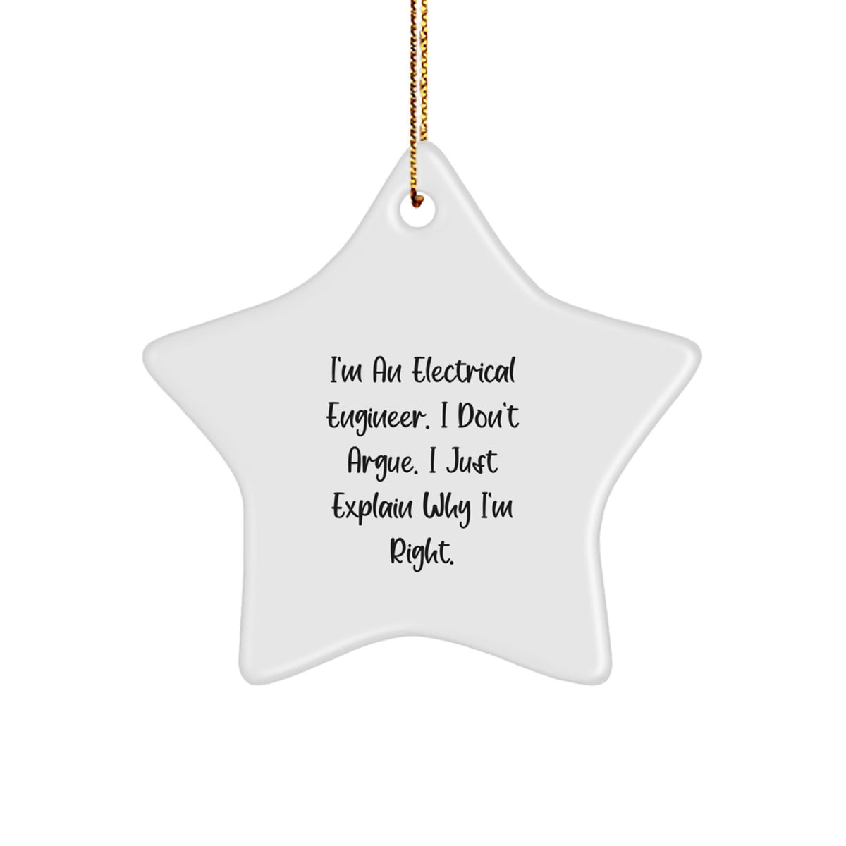 Electrical Engineer Keepsake Christmas Ornament for Him Gift - Image 1