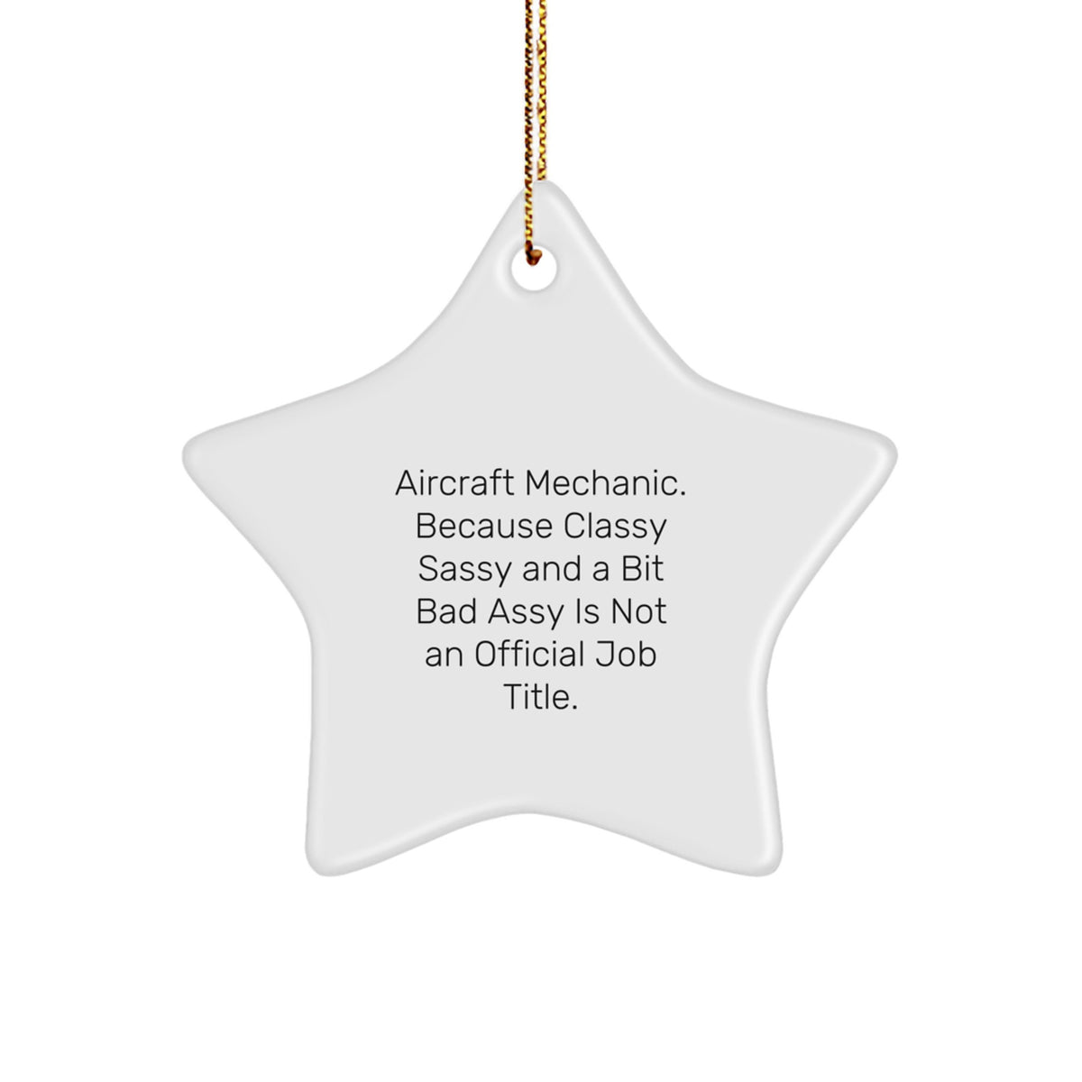 Christmas Ornament Gift for Coworkers - Aircraft Mechanic Idea Classy - Image 1