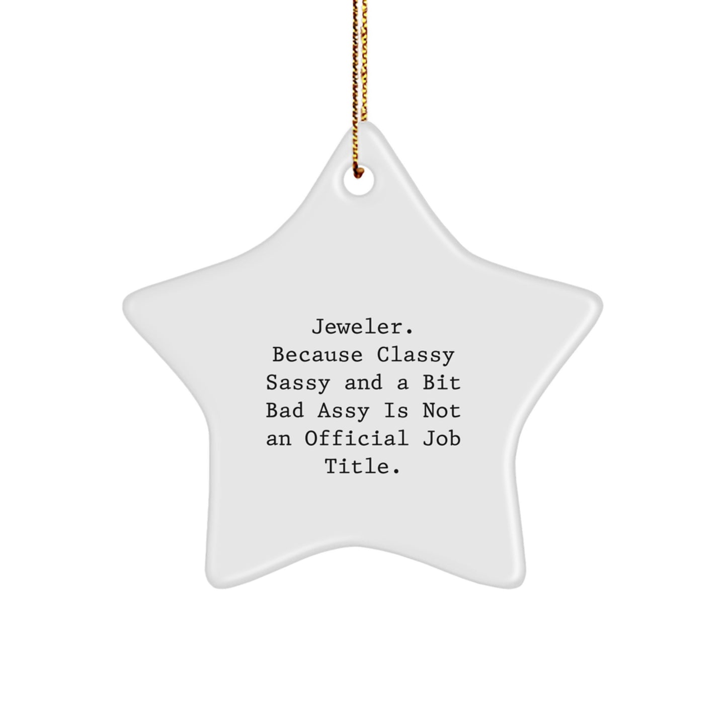 Funny Jeweler Gifts from Men for Women Christmas Unique Star Ornaments - Image 1