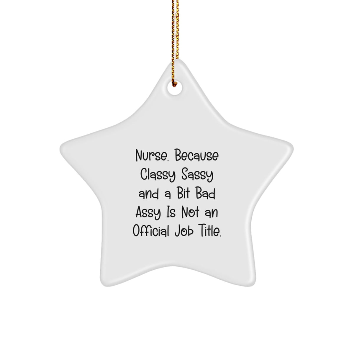 Nurse Keepsake Christmas Ornament for Him Gift – Holiday Star - Image 1